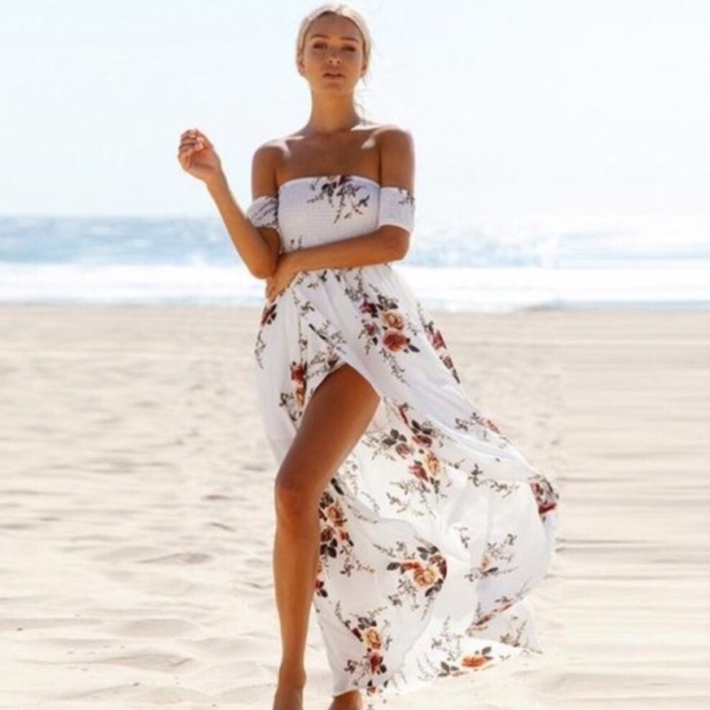 ✨“Sunday Morning” Maxi Dress w/ Slit Leg✨ - Picture 2 of 5